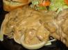 White Wine and Garlic Mushroom Cream Sauce