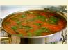 Sausage and spinach soup. Recipe by Anya
