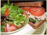 Tuna, Arugula and Feta Sandwich and Salad. Recipe by Redsie