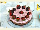 Chocolate Strawberry Mousse Cake