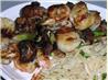 Teriyaki Shrimp and Scallop Kebabs. Recipe by Manami