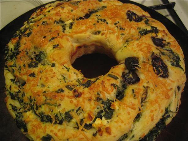 Bread Machine Spinach Feta Twist. Photo by pattikay in L.A.