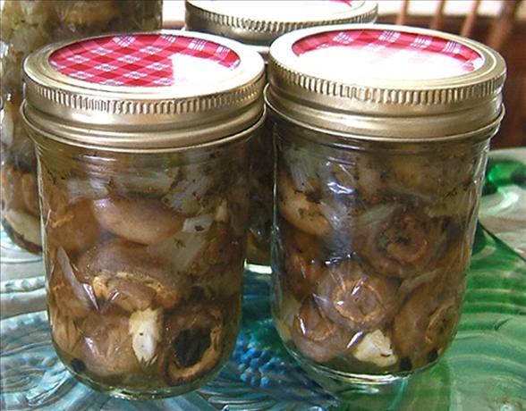 Home-Canned Marinated Mushrooms. Photo by Kathy228