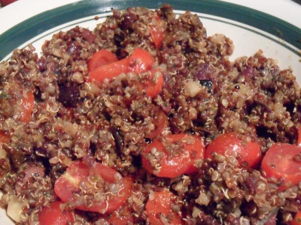 Mediterranean Quinoa Salad. Photo by Wish I Could Cook