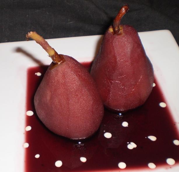 Shakespeare's Baked Warden Pears in Red Wine. Photo by Tisme