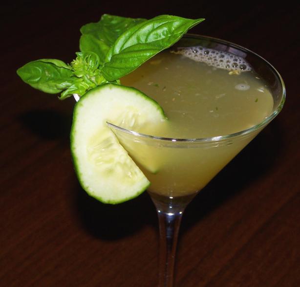 Cucumber Basil Martini. Photo by Rita~