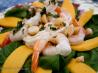 Prawn, Mango and Macadamia Salad With Lemon Basil Dressing. Recipe by twissis