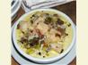 Chopped Mushroom Stems and Scallop Chowder. Recipe by Kathy228