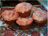 Salmon and Corn Muffins With Cheese Spread