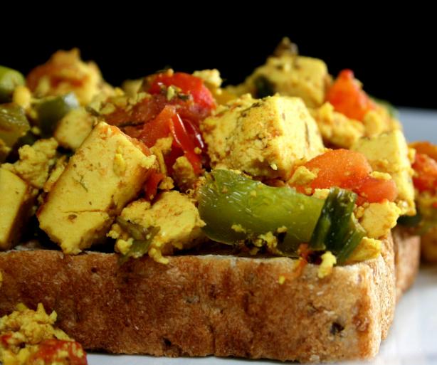 Delicious Scrambled Tofu. Photo by Chef floWer
