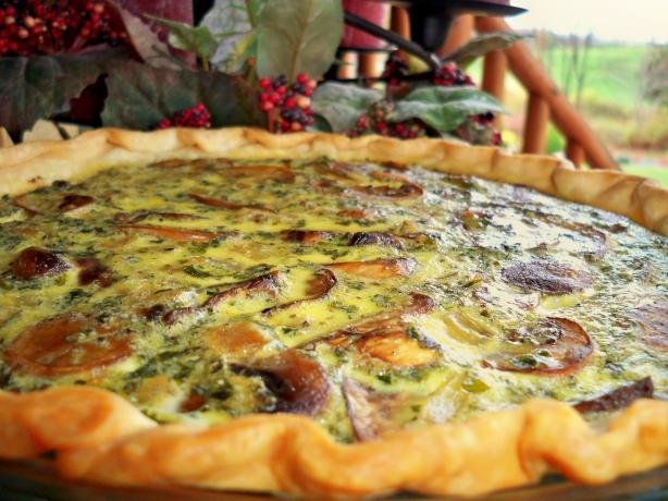 Barbara Bush's Mushroom Quiche. Photo by Lainey6605