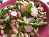Asparagus, Bean, and Feta Salad. Photo by LizAnn