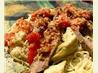 Spaghetti With Lamb, Feta & Artichokes. Recipe by twissis