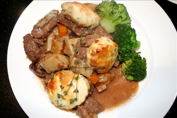 Beef Casserole With Herb Dumplings. Photo by DJoy