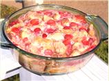 Strawberries and Cream Bread Pudding