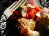 Grilled Chicken With Savory Summer Vegetables