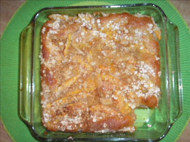 Light Fresh Peach Cobbler. Photo by Cookin'Mindy