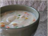 Almost Too-Easy Potato-Chicken-Cheese Soup