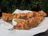 Asian Salmon Skewers With Peanut Butter Sauce. Recipe by Julie B's Hive