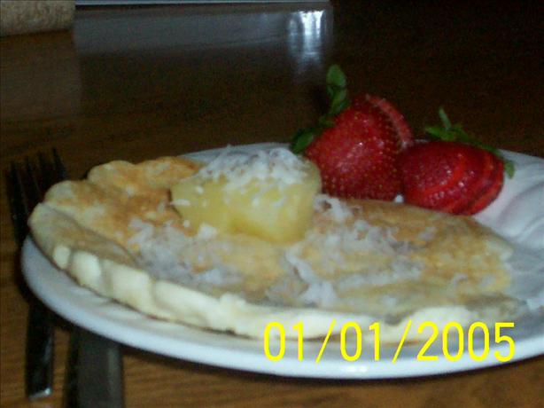 Pineapple Coconut Pancakes. Photo by Christineyy!