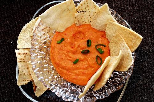 Roasted Red Pepper and Goat Cheese Dip. Photo by Chef #918626