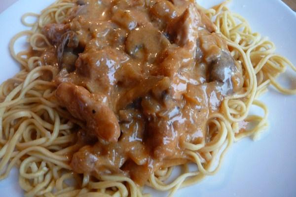Rice Cooker Chicken Paprikash. Photo by Tea Jenny