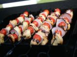 Mini Tomato, Onion & Chicken Kabobs
