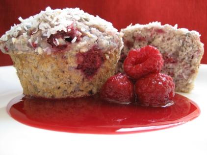 Coconut and Raspberry Muffins. Photo by Southern Polar Bear