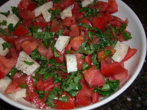 Tomato and Fresh Mozzarella Salad With Basil. Photo by Chef*Lee