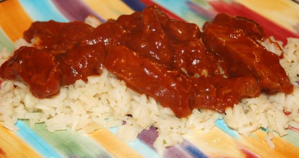 Southern Barbecued Beef Tips. Photo by sydsmama