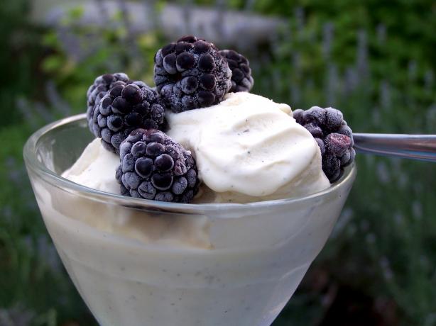 Lavender and Vanilla Ice Cream. Photo by Rita~