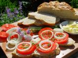 Fresh Tomato Sandwiches Saturday Lunch  on Longmeadow Farm