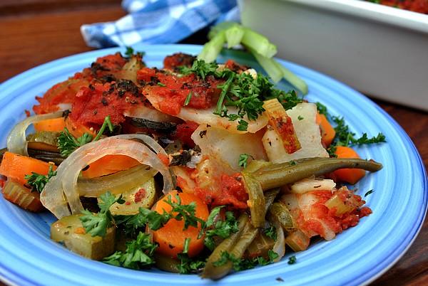 Greek Vegetable Bake. Photo by Zurie