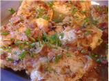 Chicken With Cider and Bacon Sauce