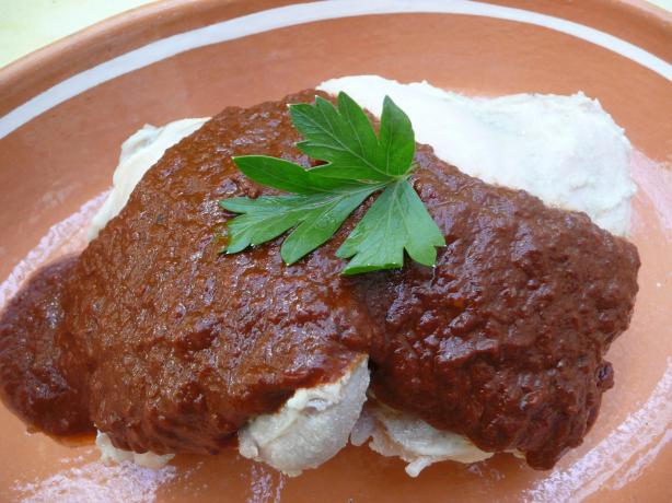 Oaxacan Red Mole Sauce (Mole Coloradito). Photo by cookiedog
