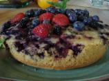 Upside-Down Berry Cornmeal Cake