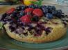 Upside-Down Berry Cornmeal Cake. Recipe by MA HIKER