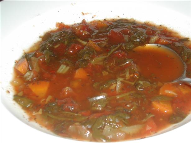 Weight Watchers Tomato Spinach Slow Cooker "0 Point" S. Photo by Syrinx