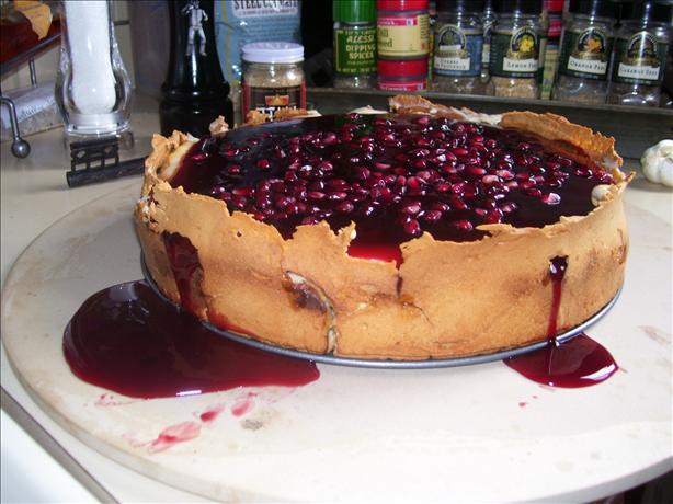Pomegranate Cheesecake. Photo by gothchef