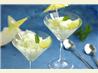 Cantaloupe-Lime-Granita. Recipe by Thorsten