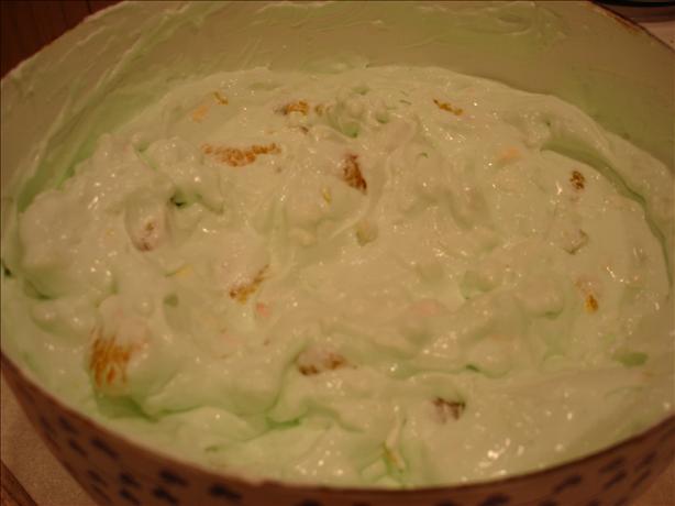 Green Stuff  ( Lime Jello Fruit Salad ). Photo by Bec