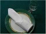 Serviette/Napkin Folding,, a Simple Elegant Cylinder