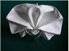 Serviette/ Napkin Folding, Set Into a Wine Glass. Recipe by kiwidutch