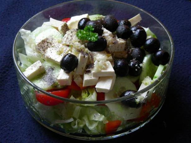 Greek Country Salad. Photo by kiwidutch