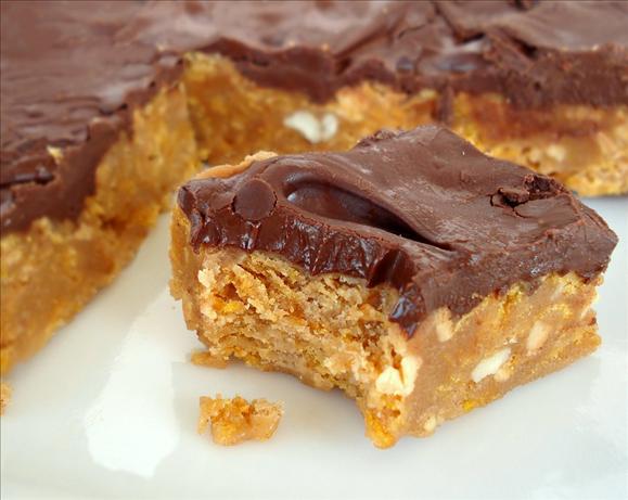 No-Bake Chocolate, Peanut Butter, Corn Flake Bars. Photo by Marg (CaymanDesigns)
