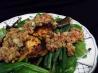 Grilled Swordfish, Green Beans and Spicy Tomato Salsa. Recipe by LifeIsGood
