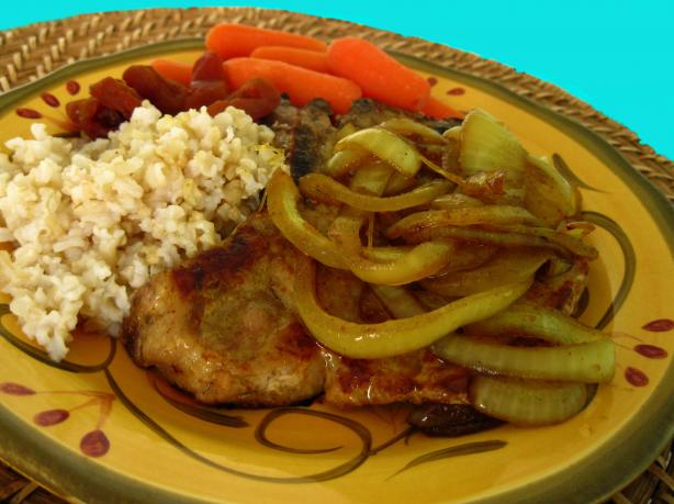 Pork Chops With Sweet Curried Onion. Photo by WiGal