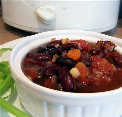 Black and Red Mexican Slow Cooker Soup. Photo by PaulaG