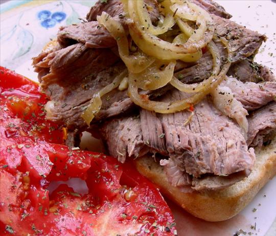 Slow-Cooker Boardwalk Italian Beef Sandwiches. Photo by Andi of Longmeadow Farm