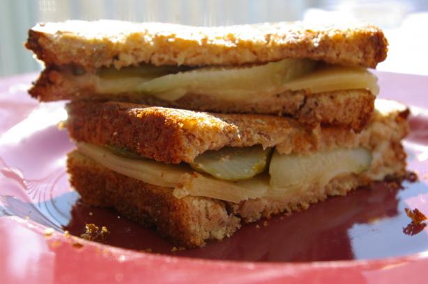 Grilled Cheese, Pickle and Vidalia Onion Sandwich. Photo by Redsie